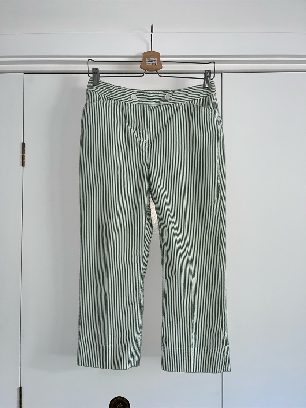 Women’s Seersucker Cropped Pant 8P